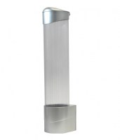premier-clear-cup-dispenser-silver
